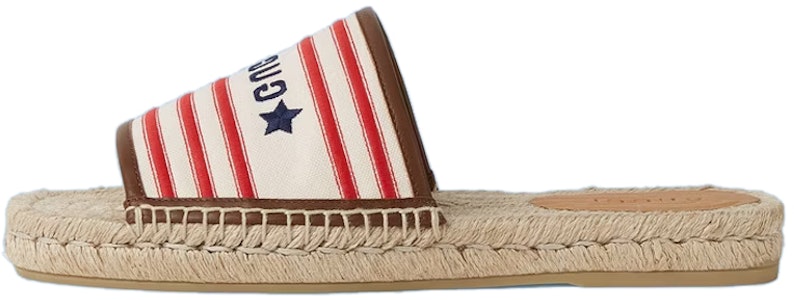 구찌 캔버스 샌들 (화이트 레드) 692969-F6LZ0-9098 Buy 구찌 캔버스 샌들 (화이트 레드) 692969-F6LZ0-9098