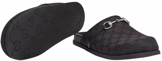 Details for GUCCI古馳 Original 帆布 平底圓頭包頭拖鞋 男款 黑色