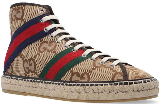 Gucci Canvas Hoge Sneakers Veters ''Beige'' 675171-UKOB0-2595 Lookbook Gucci Canvas Hoge Sneakers Veters ''Beige'' 675171-UKOB0-2595