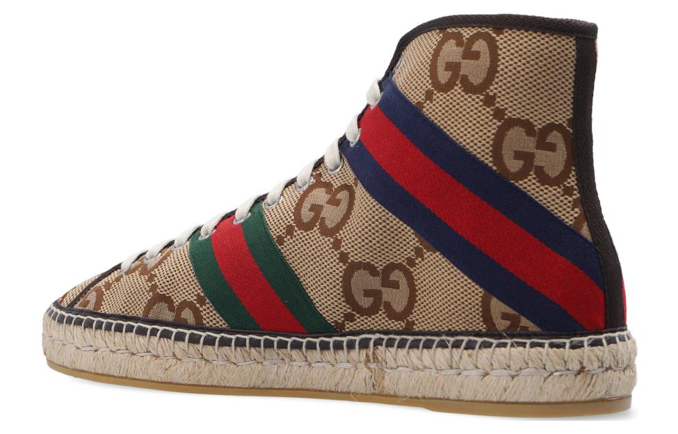 Shop Gucci Canvas Hoge Sneakers Veters ''Beige'' 675171-UKOB0-2595