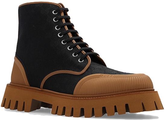 Gucci Lace Up Boot 'Maxi GG - Black Koi Beige' 699970-KQWM0-1146 Lookbook Gucci Lace Up Boot 'Maxi GG - Black Koi Beige' 699970-KQWM0-1146