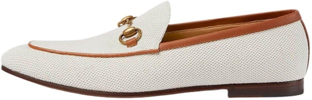 Gucci Canvas Loafer 'White' 430088-FAC11-9445 Gucci Canvas Loafer 'White' 430088-FAC11-9445