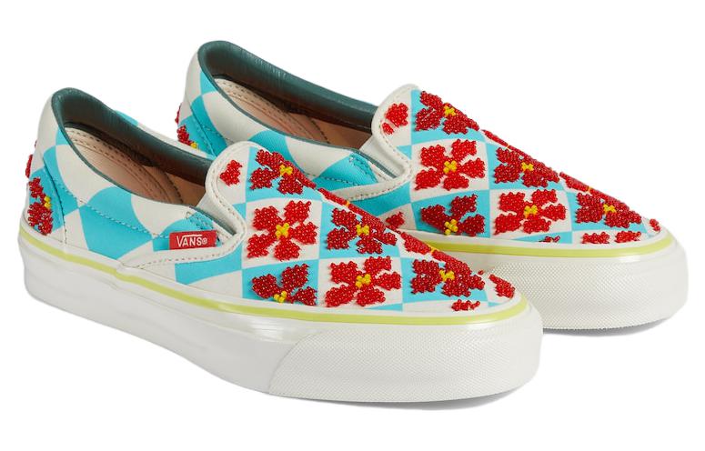 Shop Gucci Canvas Rendah 'Putih Biru Merah' 774472-ISBCA-0400