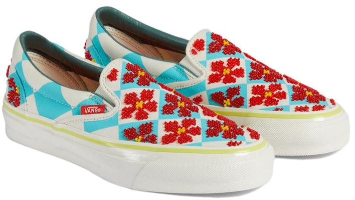 Gucci Canvas Low 'White Blue Red' 774472-ISBCA-0400 Shop Gucci Canvas Low 'White Blue Red' 774472-ISBCA-0400