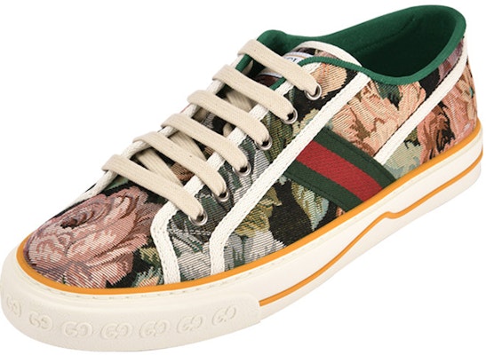 (Women) Gucci Tennis 1977 Shoes 'Green Multi' 606111-2MW30-4970 Lookbook (Women) Gucci Tennis 1977 Shoes 'Green Multi' 606111-2MW30-4970