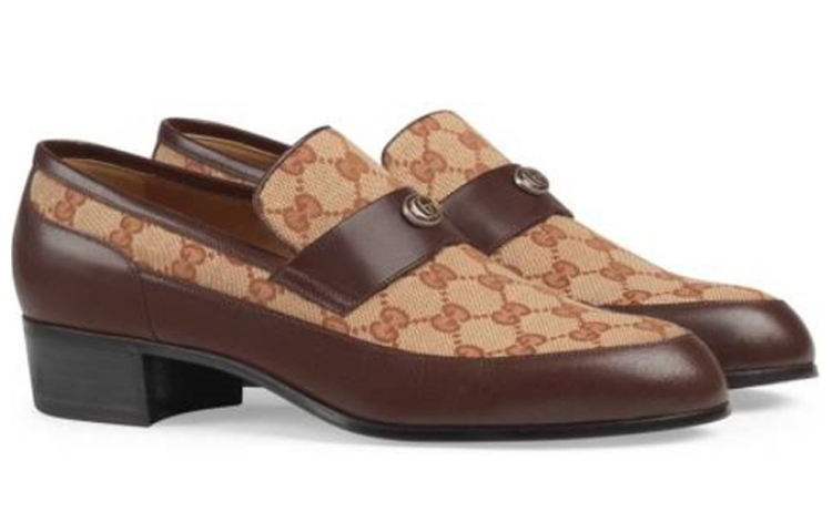 Lookbook Gucci Canvas Gedrukte Loafers ''Donkerbruin'' 532405-0G060-2270