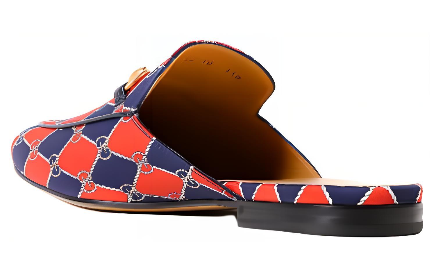 Purchase GUCCI古馳 帆布 圓頭套腳 包頭拖鞋 男款 橘色