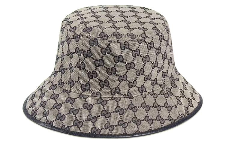Purchase GUCCI Canvas Striped & Monogram Reversible Bucket Hat Unisex Blue/Beige. 7008514HAOU4068