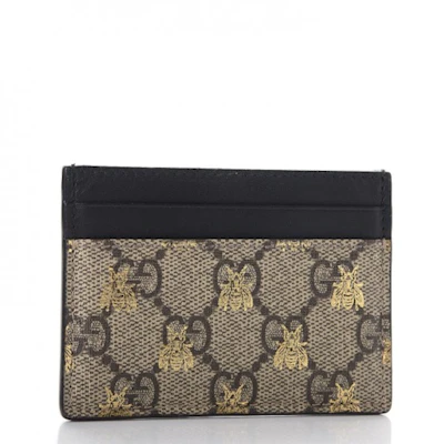 Dompet Kartu Gucci GG Supreme Motif Lebah Beige Order Dompet Kartu Gucci GG Supreme Motif Lebah Beige