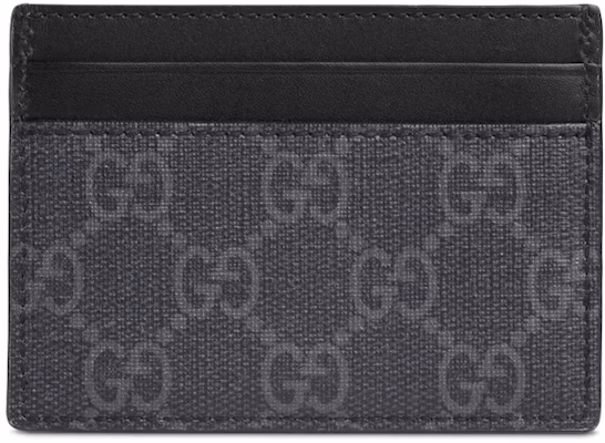 Gucci Card Case GG Supreme Kingsnake Print Black/Grey Order Gucci Card Case GG Supreme Kingsnake Print Black/Grey