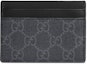 Order 古馳卡片夾 GG Supreme 國王蛇印花 黑色/灰色