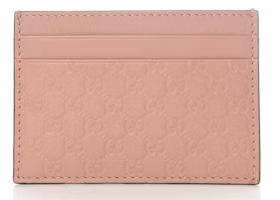 Gucci Card Case Microguccissima (5 Card Slot) Soft Pink Gucci Card Case Microguccissima (5 Card Slot) Soft Pink