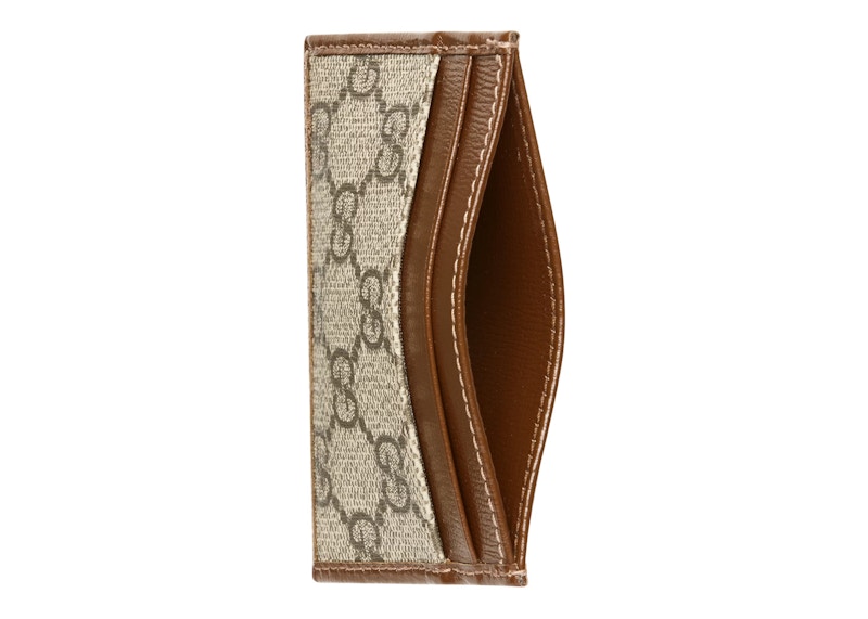 Gucci Card Case with Interlocking G Beige/Ebony 圖 3