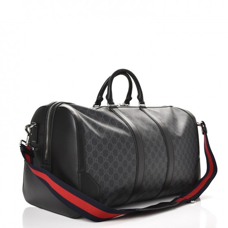 Order グッチ キャリーオン ダッフル GG シュプリーム ラージ ブラック
