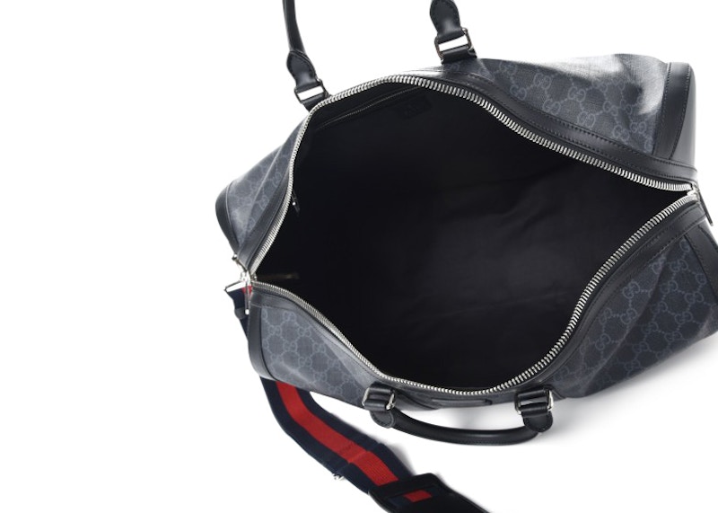 Lookbook グッチ キャリーオン ダッフル GG シュプリーム ラージ ブラック