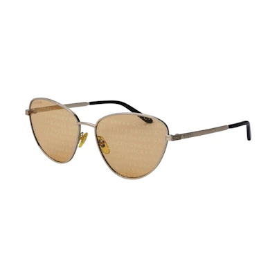 Gucci Cat Eye Logo Sunglasses Gold (GG0803S-004)