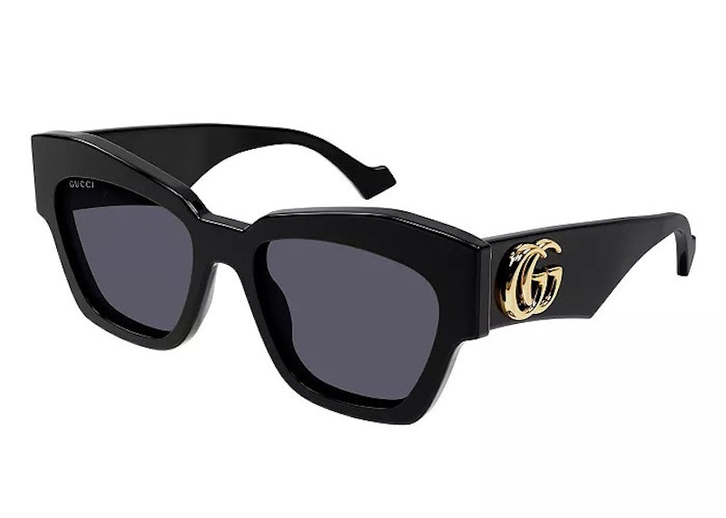 Gucci Cat Eye Sunglasses Black/Gold (GG1422S 001)