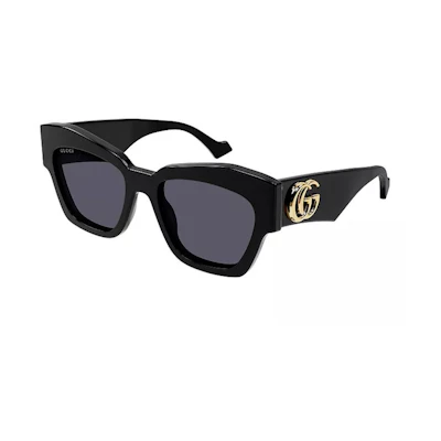 Gucci Cat Eye Sunglasses Black/Gold (GG1422S 001)