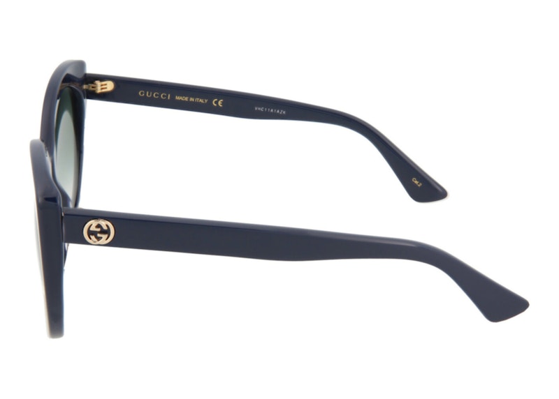 Lookbook Kacamata Gucci Cat Eye Biru/Abu (GG0325S-30002854-008)
