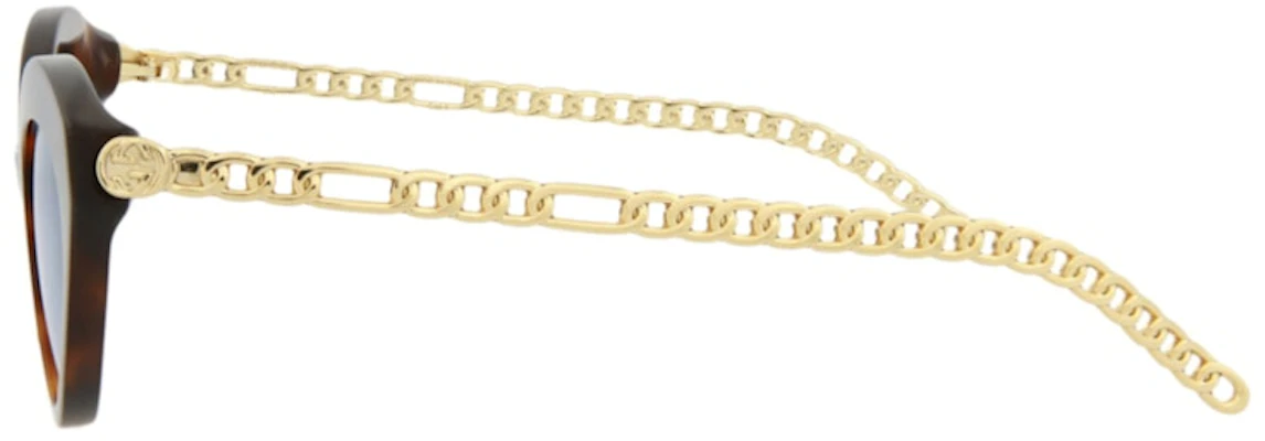 古驰猫眼太阳镜 棕金/蓝 (GG0978S-30011176-003) Lookbook 古驰猫眼太阳镜 棕金/蓝 (GG0978S-30011176-003)