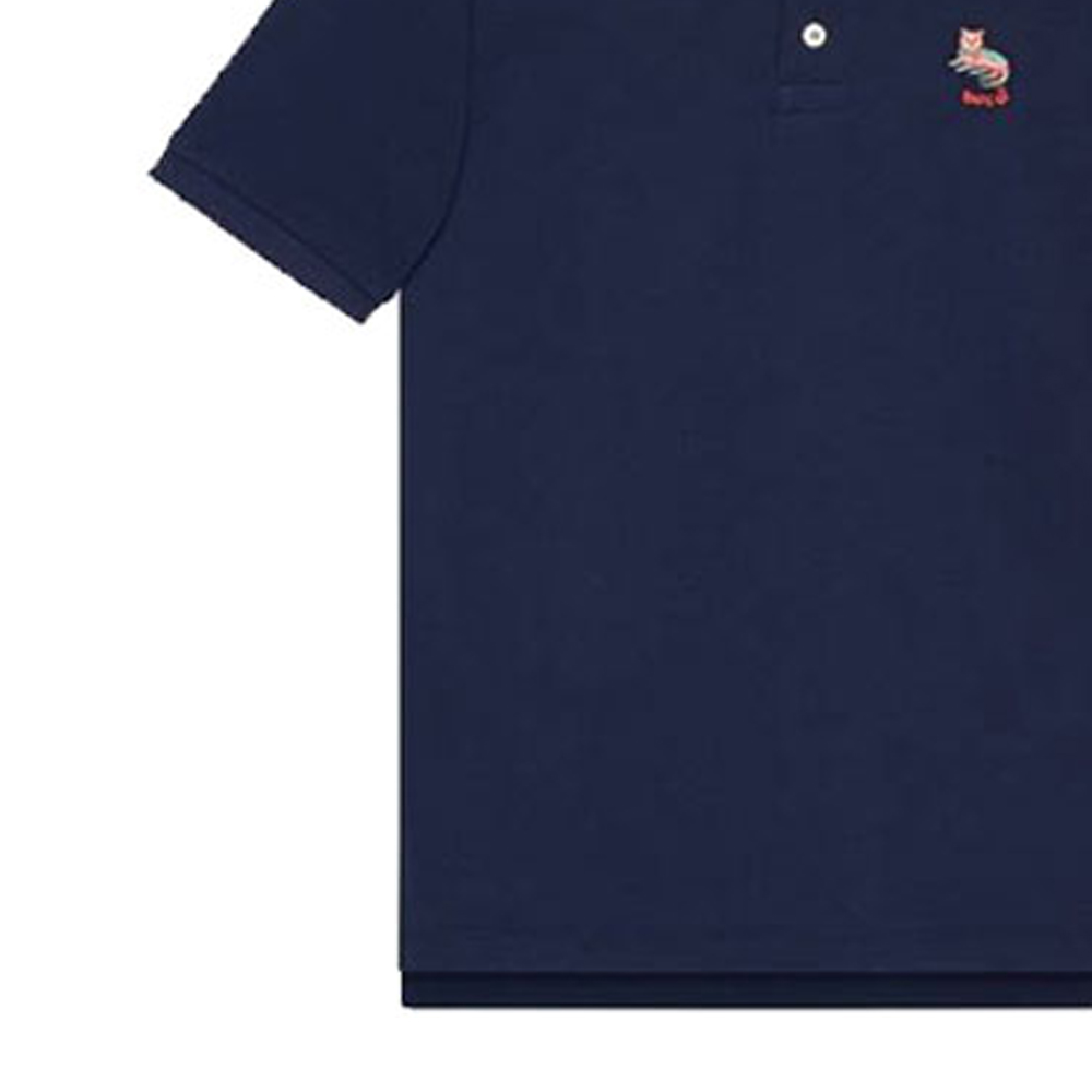 GUCCI Cat Patch Polo Shirt with Striped Trim Blue Fashion 636403-XJCXW-4535 圖 7