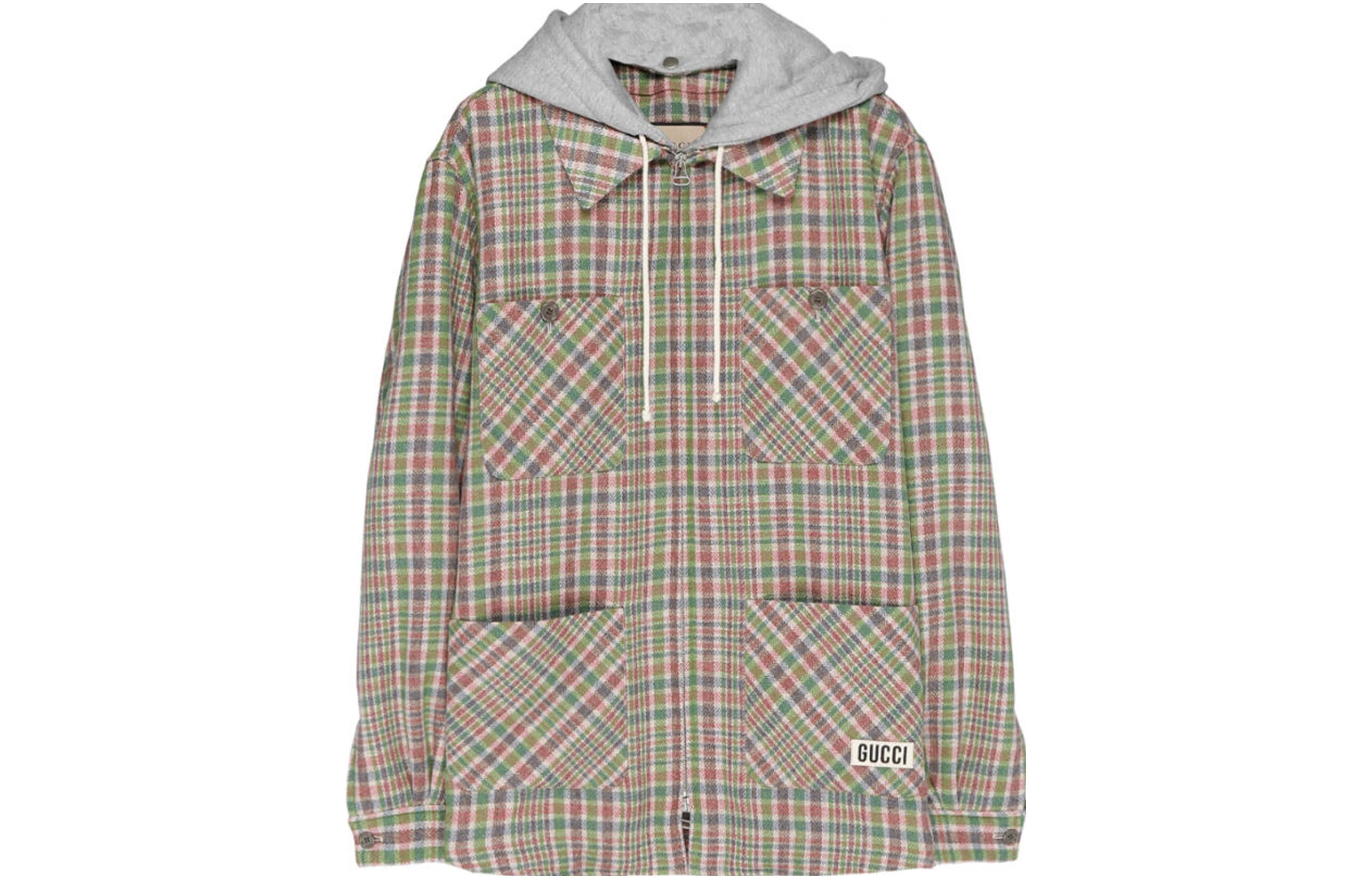 Gucci Checkered Logo Hooded Jacket Multicolor 669144-ZAHMX-3042 圖 2
