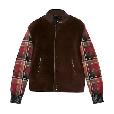 Gucci Checkered Reversible Single-Breasted Jacket Brown for Men 713625-XNAT2-2285