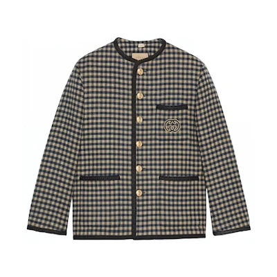 Gucci Checkered Single-Breasted Casual Jacket Multicolor 770950-ZAO92-9276
