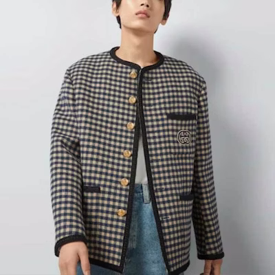Gucci Jaket Kasual Kotak Single-Breasted Pelbagai Warna 770950-ZAO92-9276 Lookbook Gucci Jaket Kasual Kotak Single-Breasted Pelbagai Warna 770950-ZAO92-9276