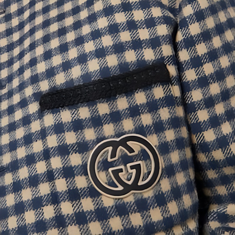 Sizing Gucci Jaket Kasual Kotak Single-Breasted Pelbagai Warna 770950-ZAO92-9276