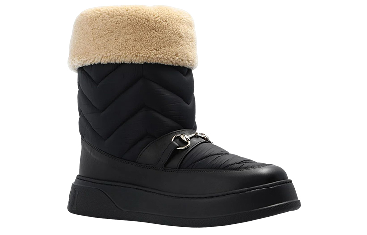 Gucci Chevron Boot With Horsebit 'Black' 圖 2