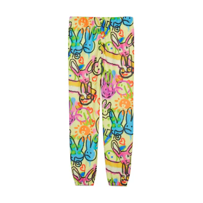 GUCCI Chinese New Year SS23 Cartoon Rabbit Jogger Knit Pants Multicolor Men. 714465-XJE4P-9275
