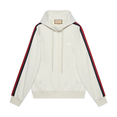 Gucci Chinese New Year SS24 Flame Logo Graphic Long Sleeve Jacket - Men’s Off-White 770909-XJGBW-9782