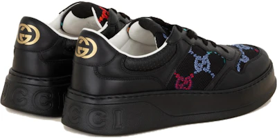 Shop GUCCI古馳 Chunky B GG 低筒繫帶 時尚板鞋 男款 黑色