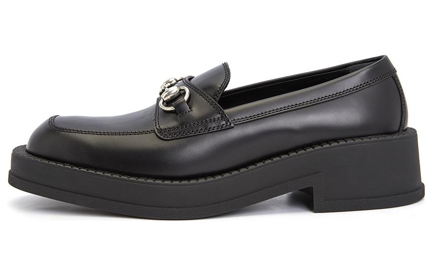 Buy Gucci Sepatu Chunky Loafer Horsebit 'Hitam' 719754-0GQ00-1000