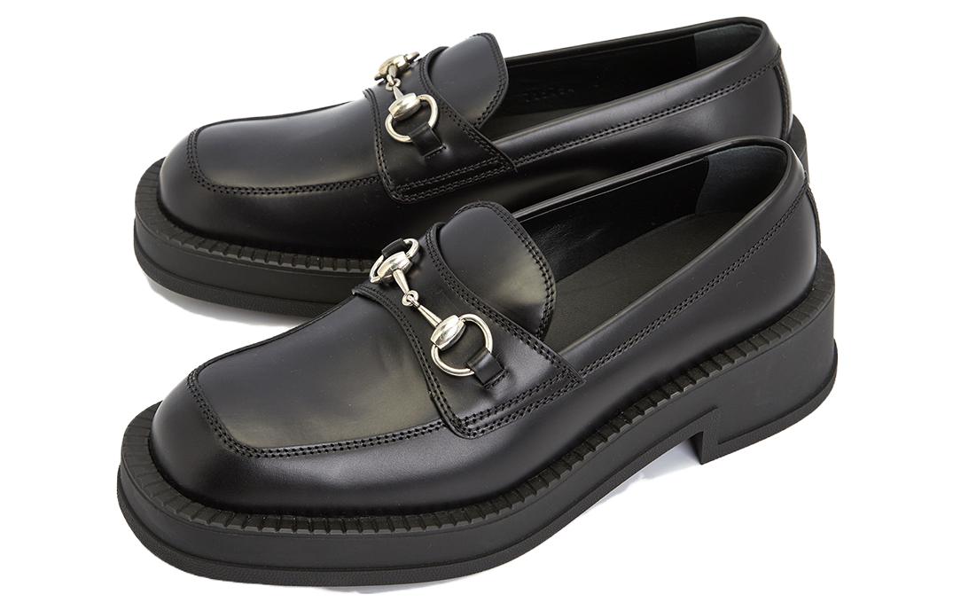 Order Gucci Sepatu Chunky Loafer Horsebit 'Hitam' 719754-0GQ00-1000