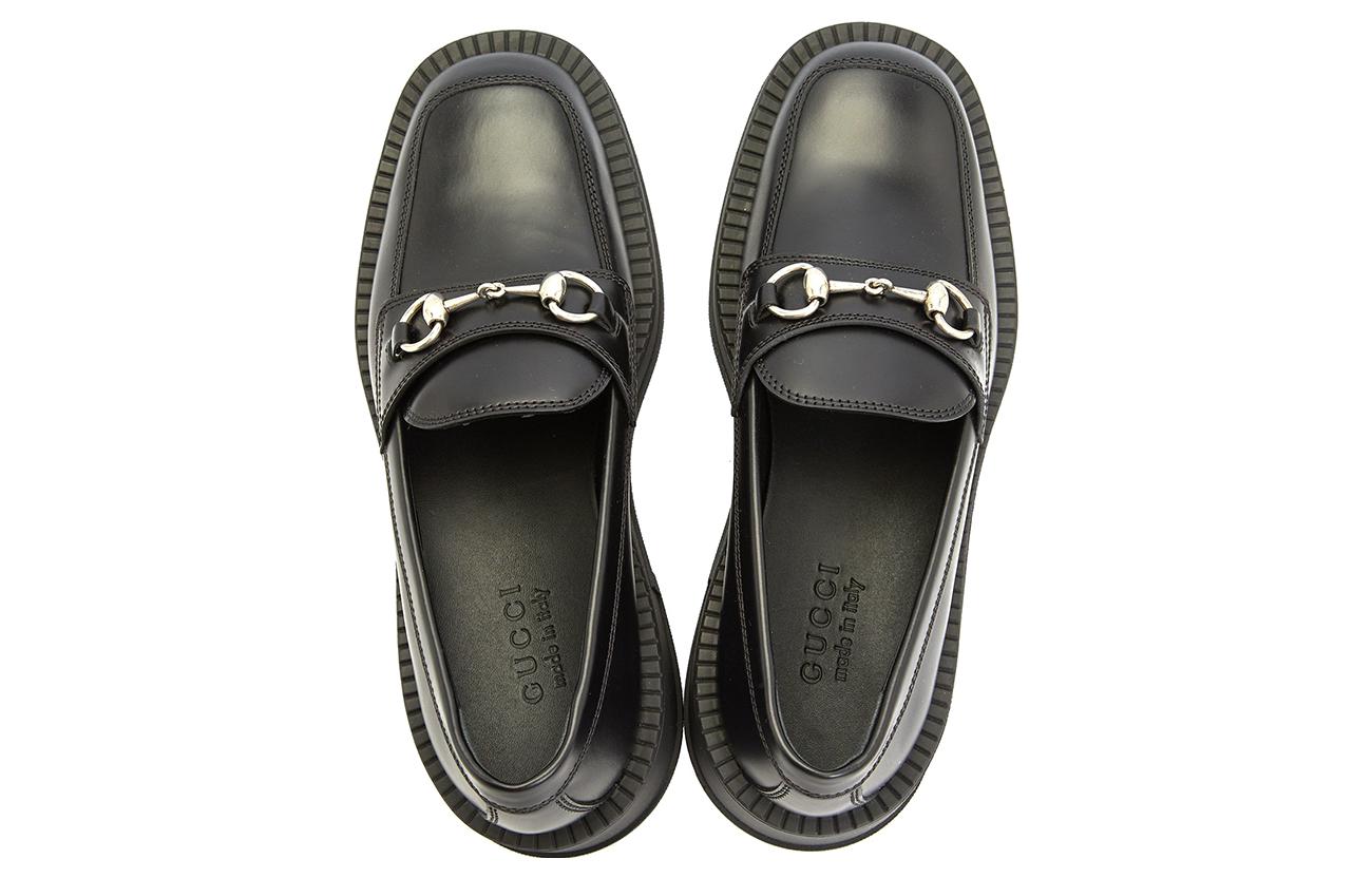 Shop Gucci Sepatu Chunky Loafer Horsebit 'Hitam' 719754-0GQ00-1000