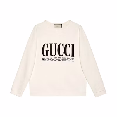 Gucci City Exclusive Print Pullover Sweatshirt Unisex White 517139-X3M10-9247