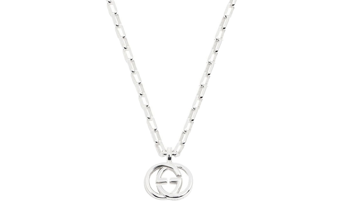 GUCCI Classic 3D Double G Silver Pendant Necklace 925 Silver Unisex Couples. 295710-J8400-8106 圖 4