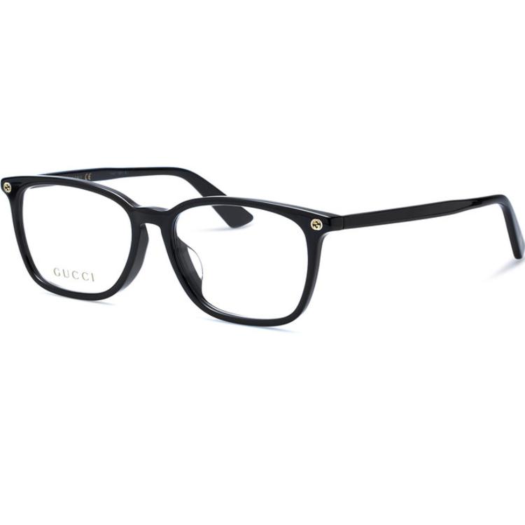 GUCCI Classic Bee Black Square Fashion Eyeglasses Frame Unisex Optical Glasses GG0156