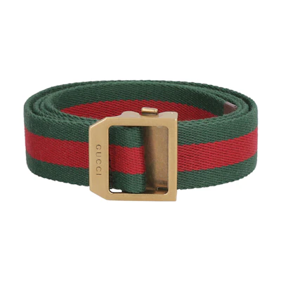 GUCCI Classic Color Fabric Belt Unisex 3cm Wide. 700339HE2VT8742