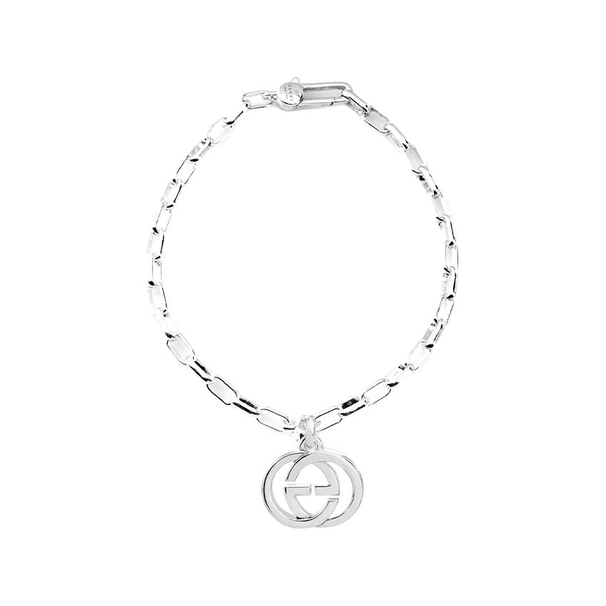 Buy Pulsera GUCCI Clásica Unisex de Plata 925 con Colgante Doble G Diseño Pareja. 295711-J8400-8106