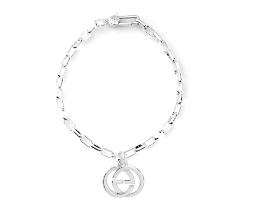 Pulsera GUCCI Clásica Unisex de Plata 925 con Colgante Doble G Diseño Pareja. 295711-J8400-8106 Order Pulsera GUCCI Clásica Unisex de Plata 925 con Colgante Doble G Diseño Pareja. 295711-J8400-8106