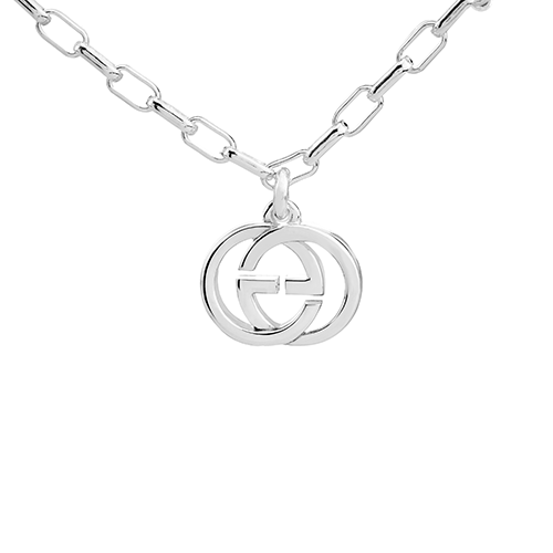 Purchase Pulsera GUCCI Clásica Unisex de Plata 925 con Colgante Doble G Diseño Pareja. 295711-J8400-8106