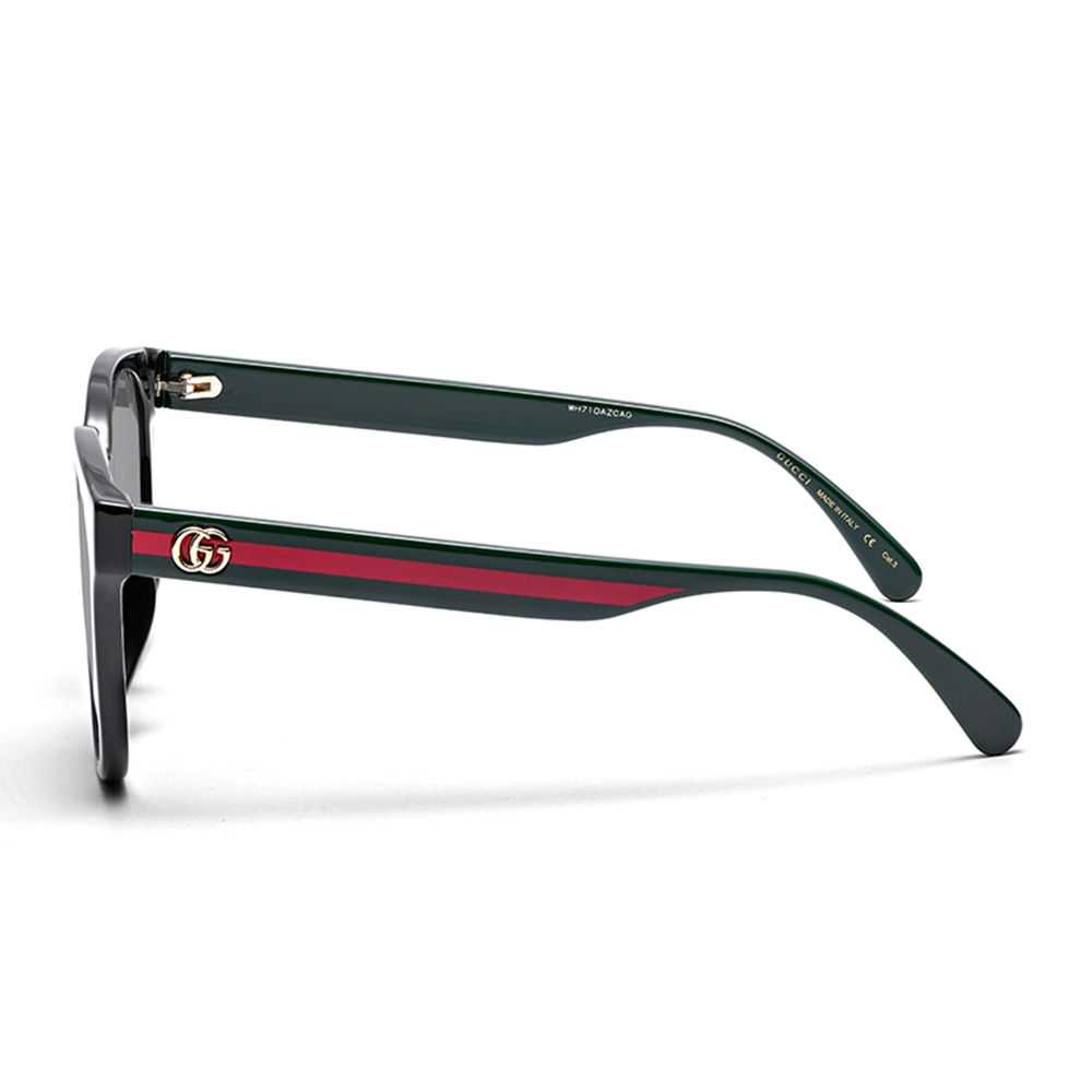 GUCCI Classic Double G Sunglasses UV Protection Unisex Black with Red-Green Details GUCCI-GG-0855SK-001 圖 5