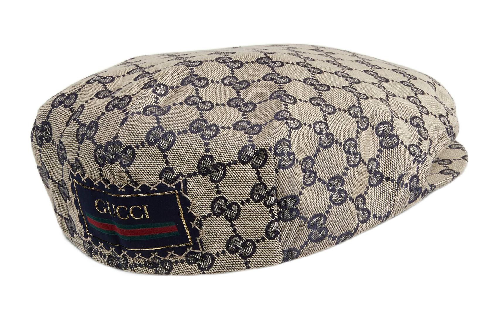 GUCCI Classic GG Canvas Cap Beige and Blue 696856-4HAOB-4068
