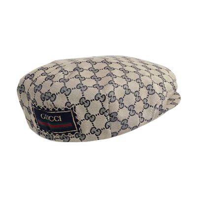 GUCCI Classic GG Canvas Cap Beige and Blue 696856-4HAOB-4068