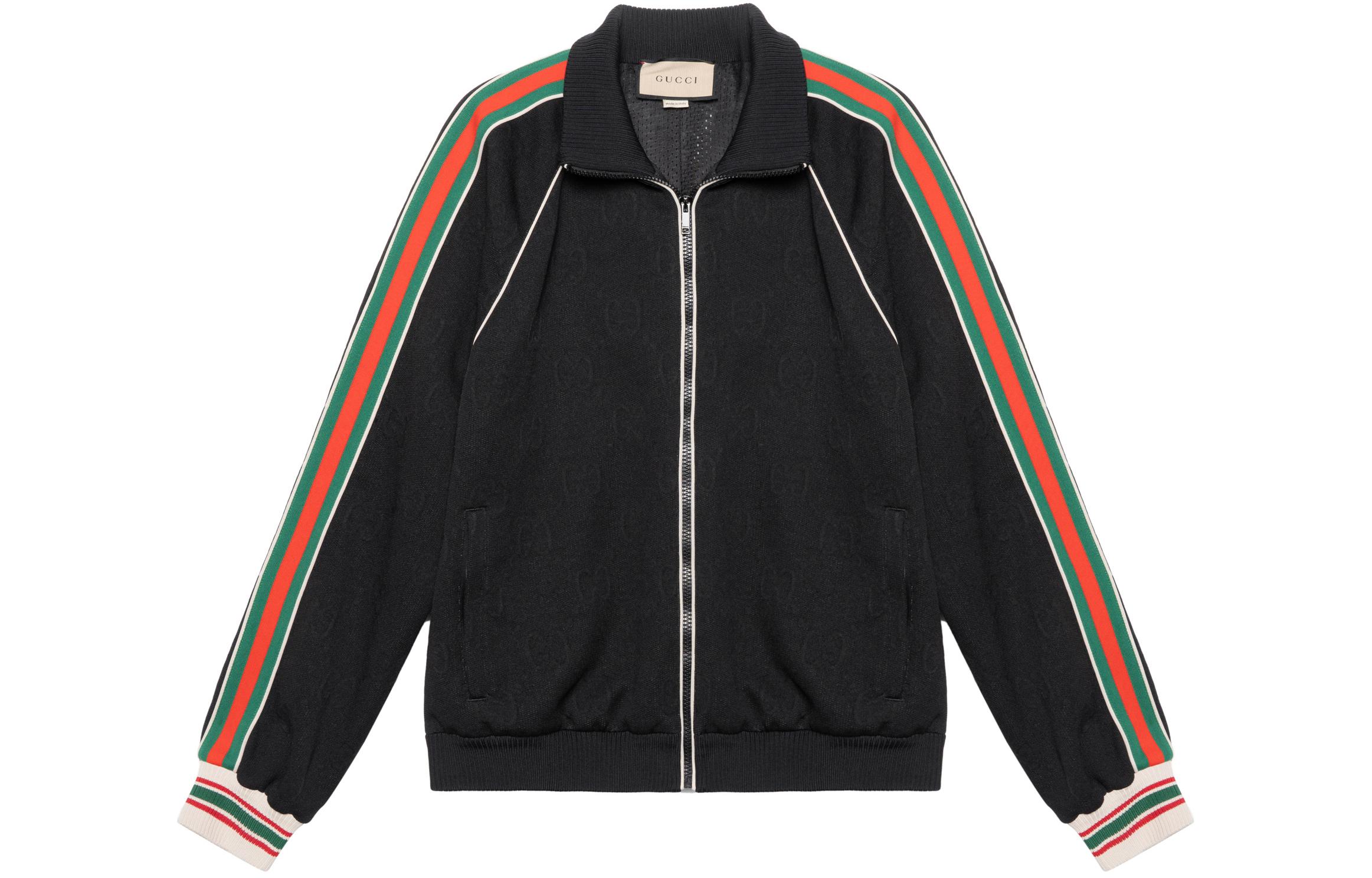 Gucci Classic GG Jacquard Knit Zip Jacket Black 662270-XJDE9-1043