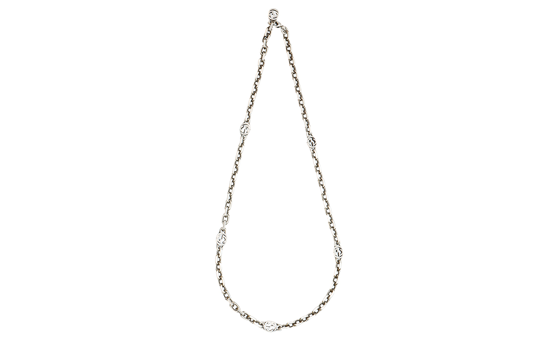 GUCCI Classic GG Necklace Series Cuban Chain 925 Silver Unisex Vintage Style. 616941-J8400-0811 圖 10