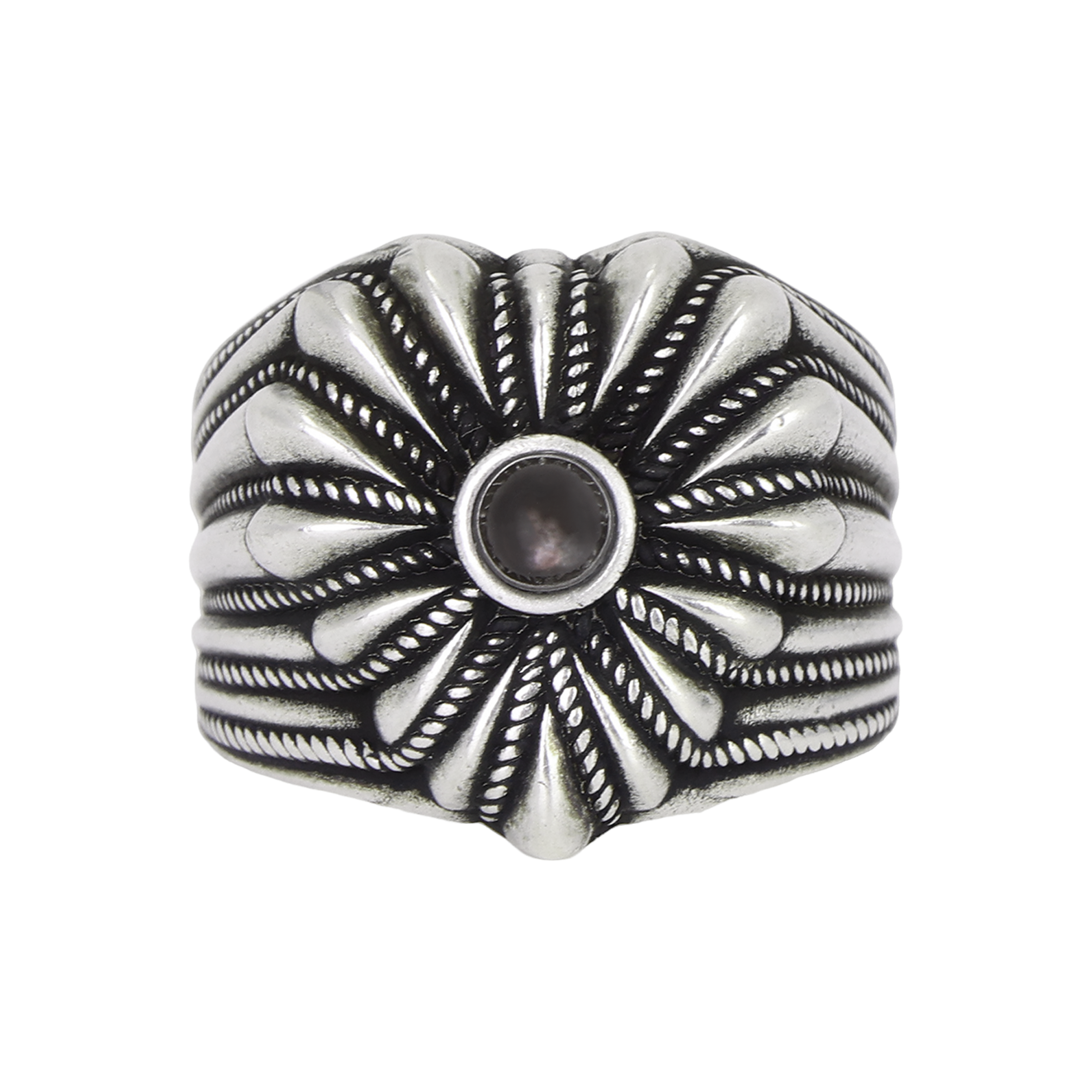 GUCCI Classic Interlocking Double G Heart S925 Silver Unisex Ring 728462-J8440-8163